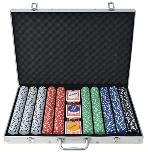 WANG-Utensili Set di fiches da Poker Texas Holdem
